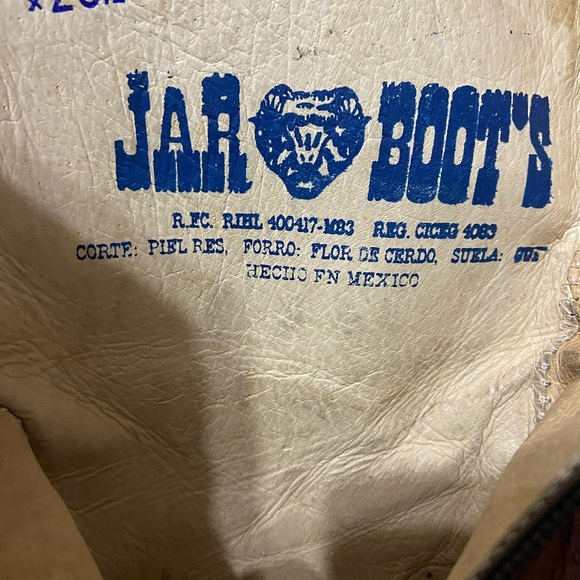 Jar boots hand made burnt orange red color - Picture 7 of 9